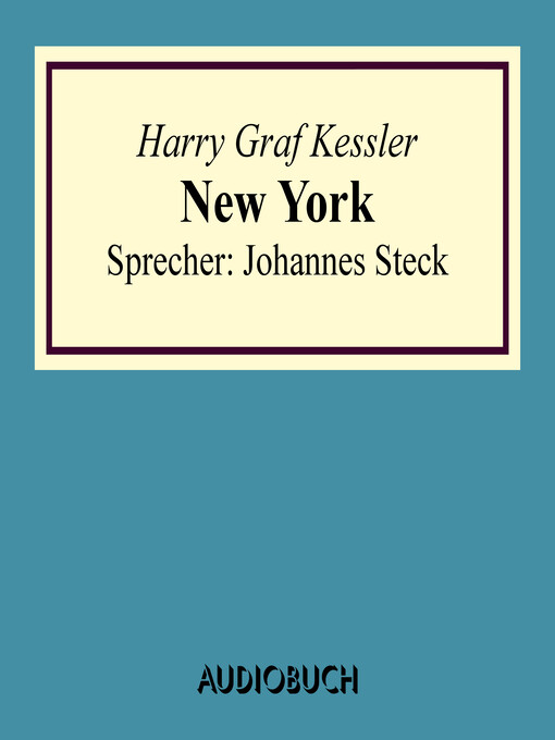 Title details for New York by Harry Graf Kessler - Available